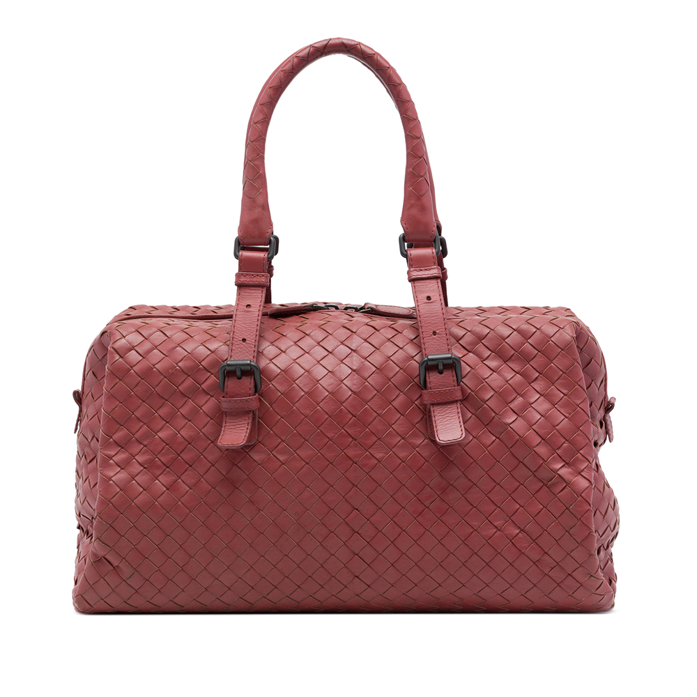 Pre-Loved Bottega Veneta Nappa Intrecciato Boston Bag